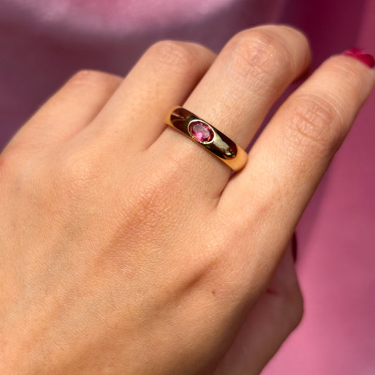 Anillo corazón rubor