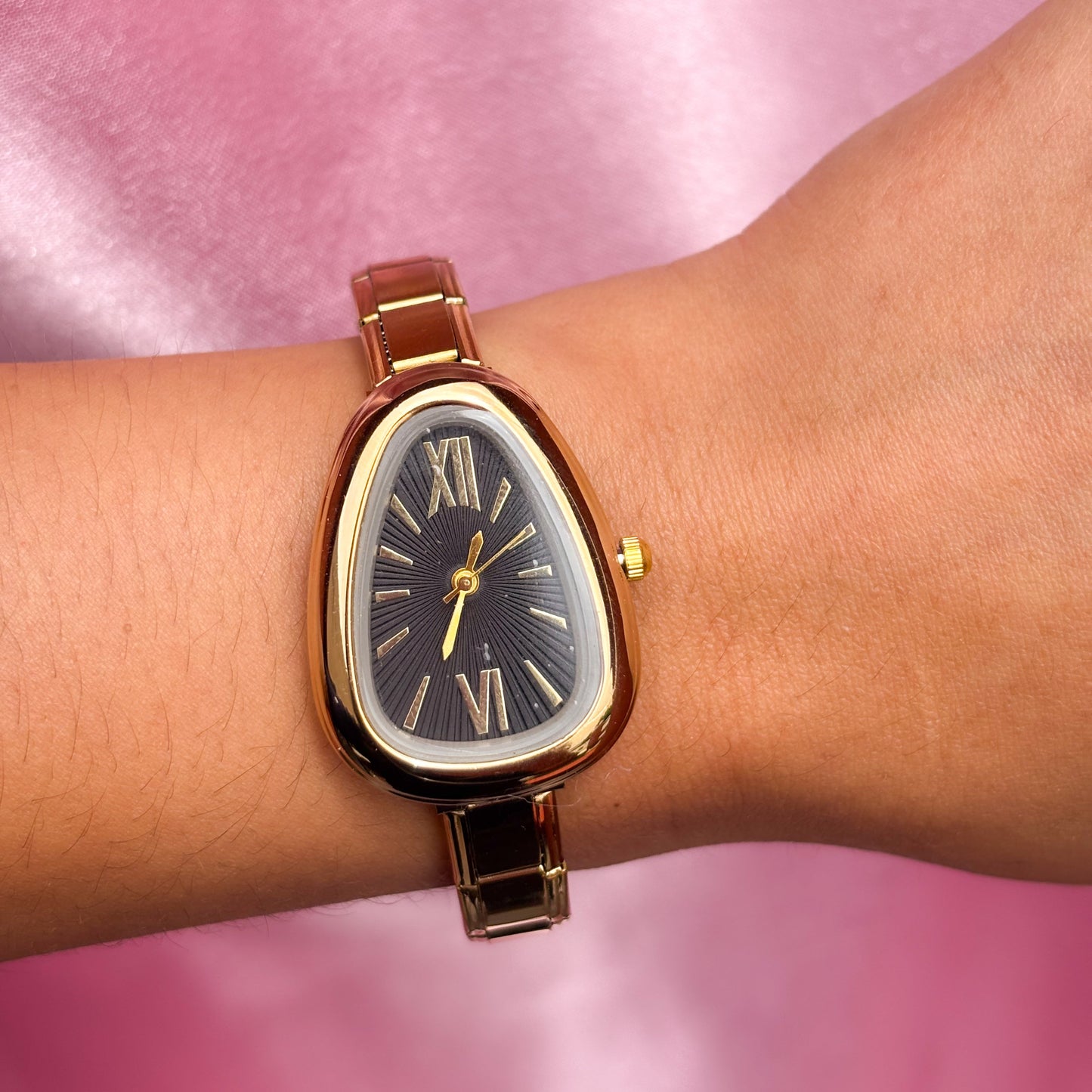 Reloj de pulsera italiana ovalado