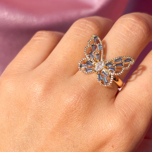 Anillo Butterfly violet